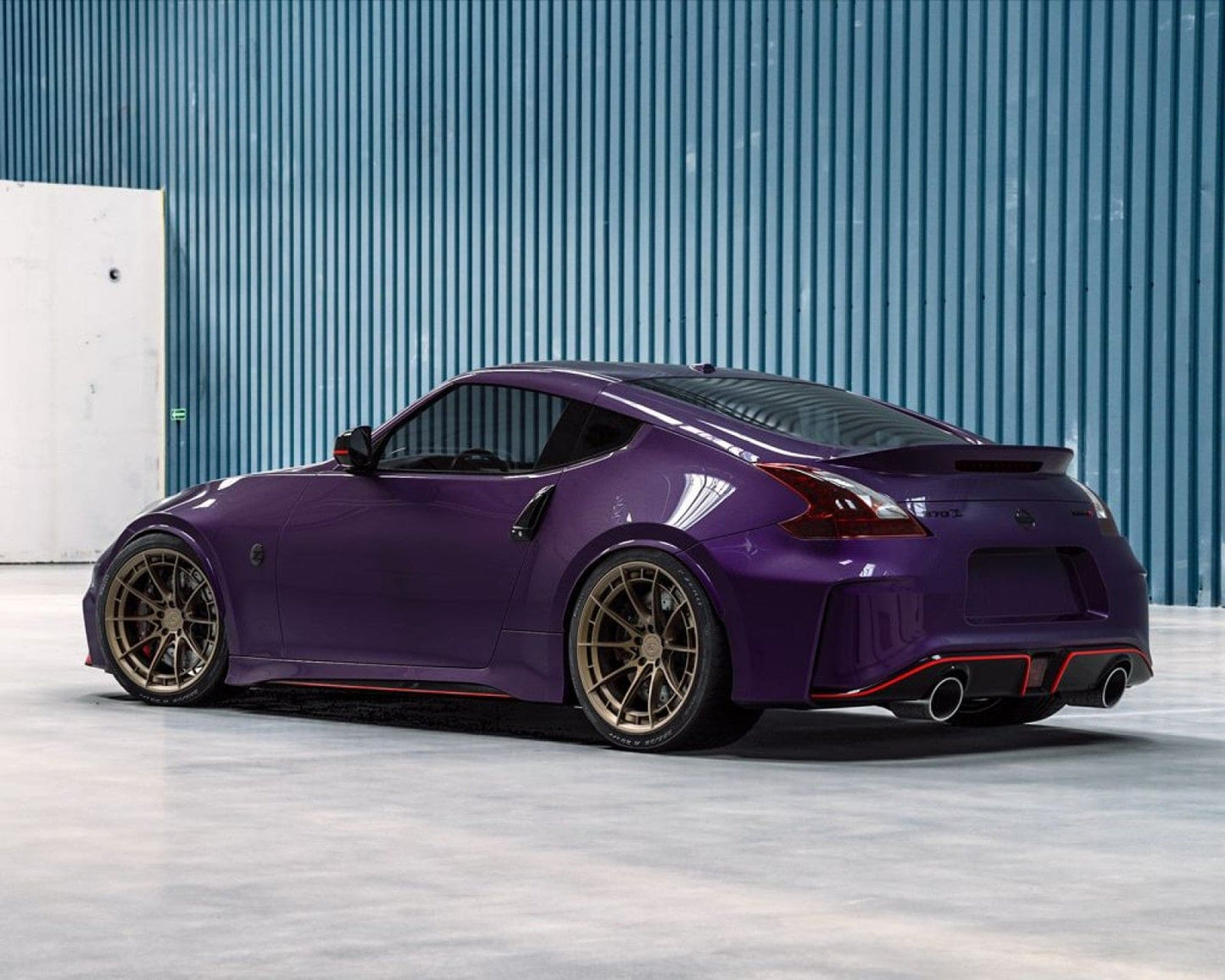 VR Forged D03-R Wheel Package Nissan 370Z 350Z 19x9.5 19x10.5 Satin Bronze - Rico's Garage