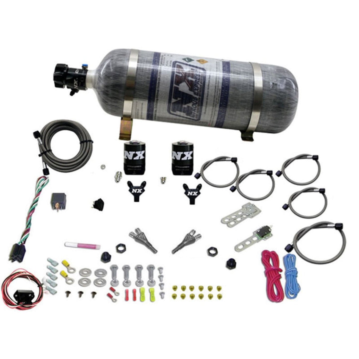 Nitrous Express Nissan / Infinity Dual Nozzle (35-150Hp) W/ Composite Bottle - Rico's Garage