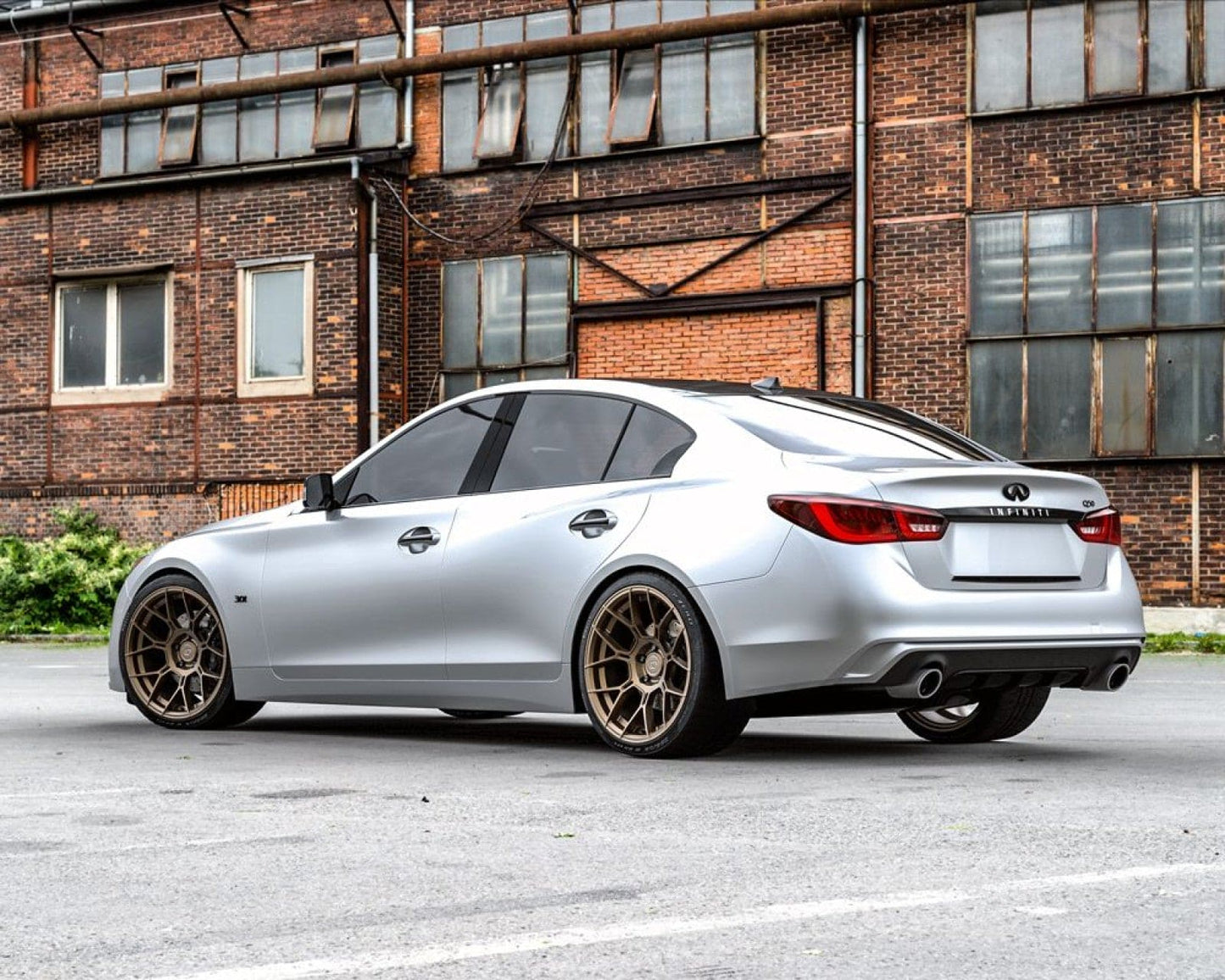 VR Forged D09 Wheel Package Infiniti Q60 Q50 20x9.5 20x10.5 Satin Bronze - Rico's Garage