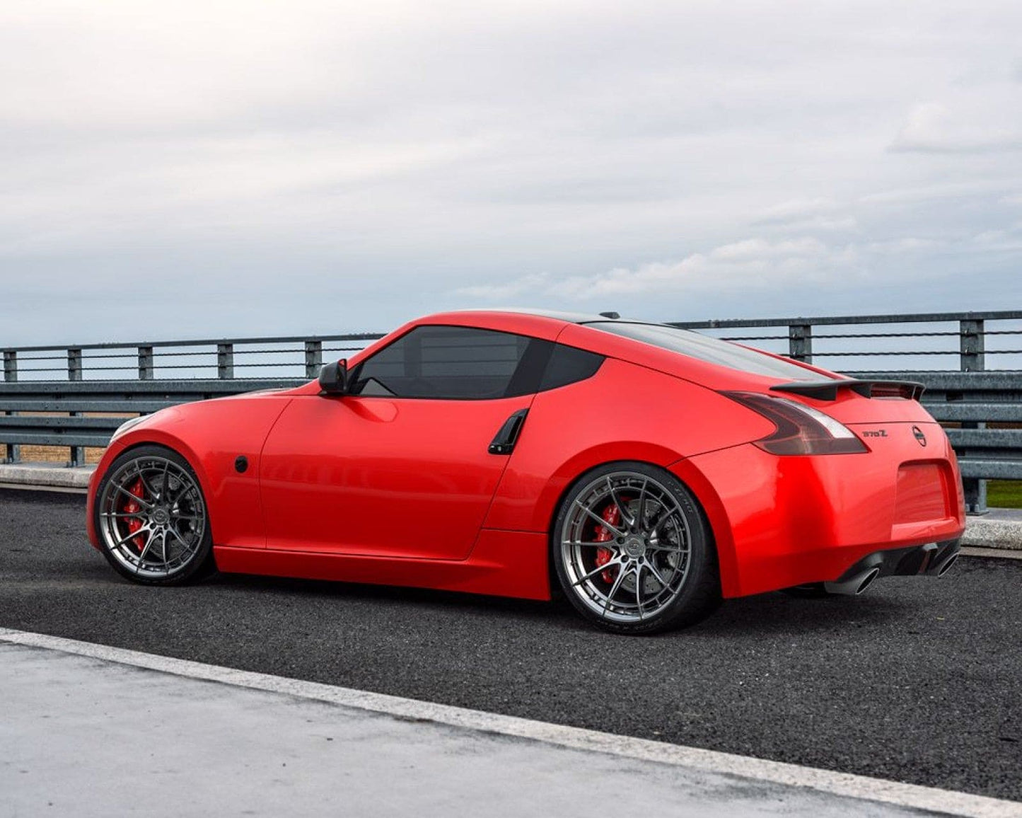VR Forged D03-R Wheel Package Nissan 370Z 350Z 19x9.5 19x10.5 Hyper Black - Rico's Garage