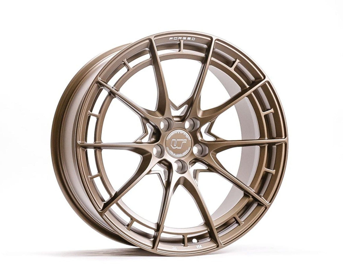 VR Forged D03-R Wheel Package Nissan 370Z 350Z 19x9.5 19x10.5 Satin Bronze - Rico's Garage