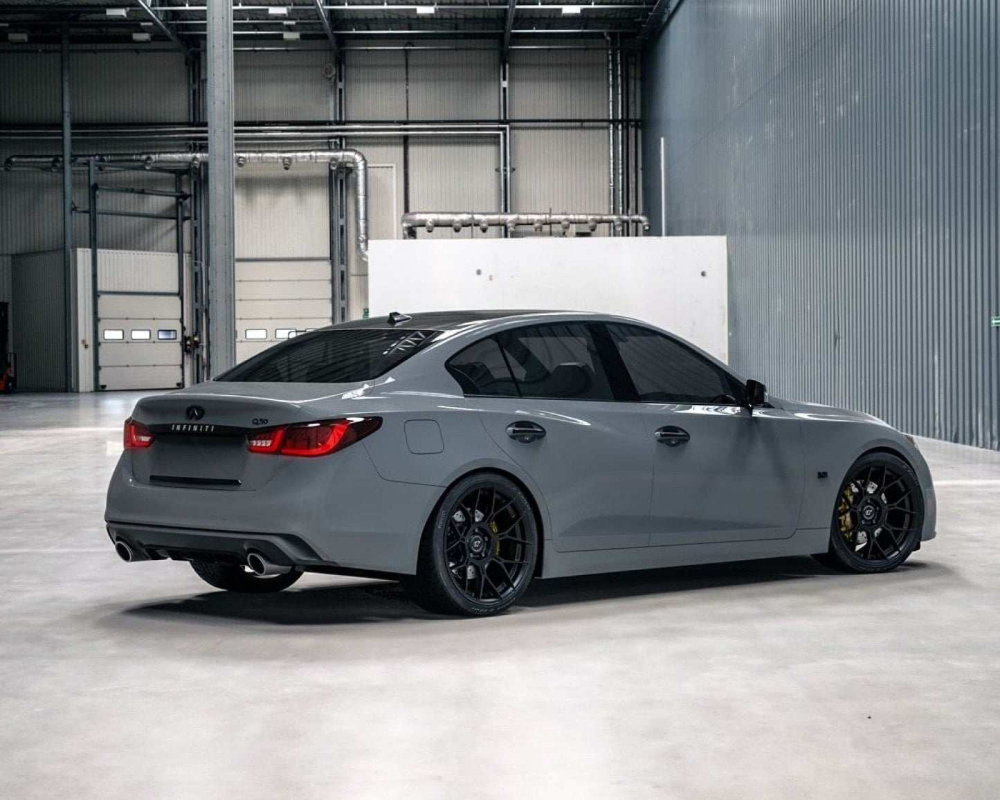 VR Forged D09 Wheel Package Infiniti Q60 Q50 20x9.5 20x10.5 Matte Black - Rico's Garage