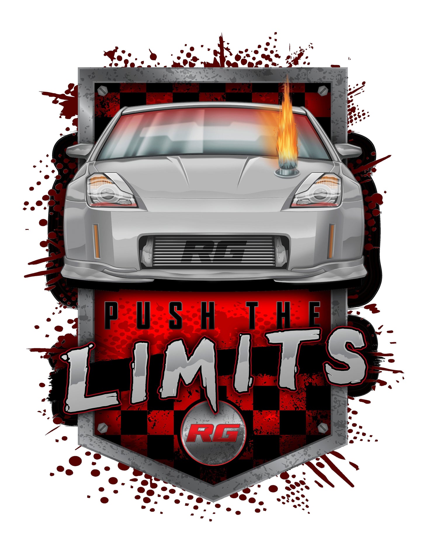 Push The Limit 350Z Tee - Rico's Garage - Custom Decals, Banners and more!
