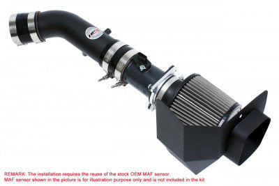 HPS Black Ram Air Intake + Heat Shield - Black (VQ35DE) - Rico's Garage