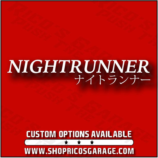 Nightrunner Decal - Rico's Garage