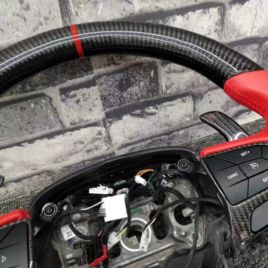 Carbon Fiber Steering Wheel (Charger | Challenger) - Rico's Garage