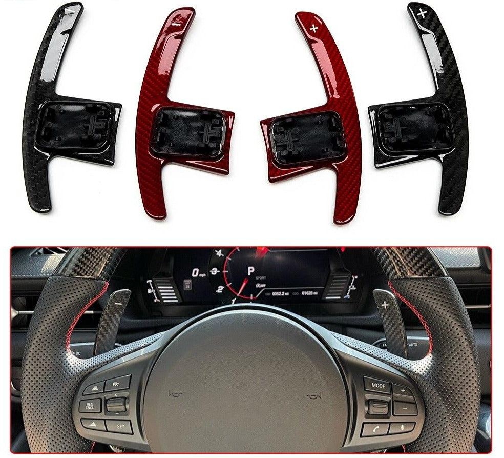 Carbon Fiber Steering Wheel Paddle Shifter Extension (Supra A90 MK5) - Rico's Garage