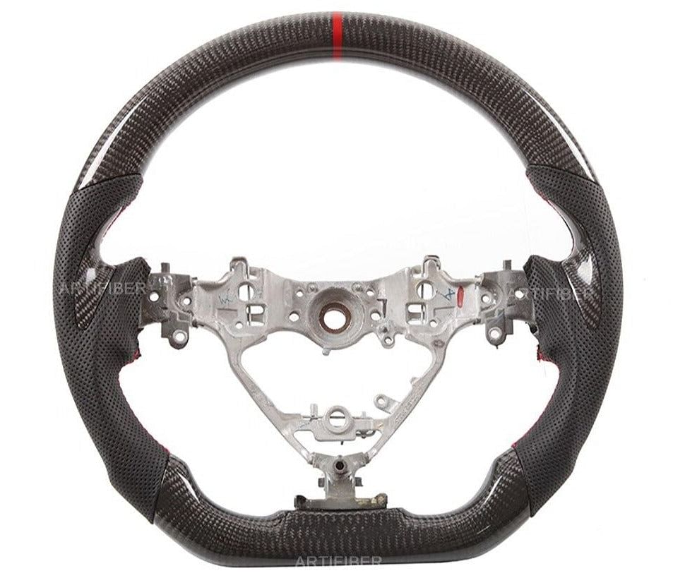 Carbon Fiber Steering Wheel Red Stripe (Supra A90 MK5) - Rico's Garage