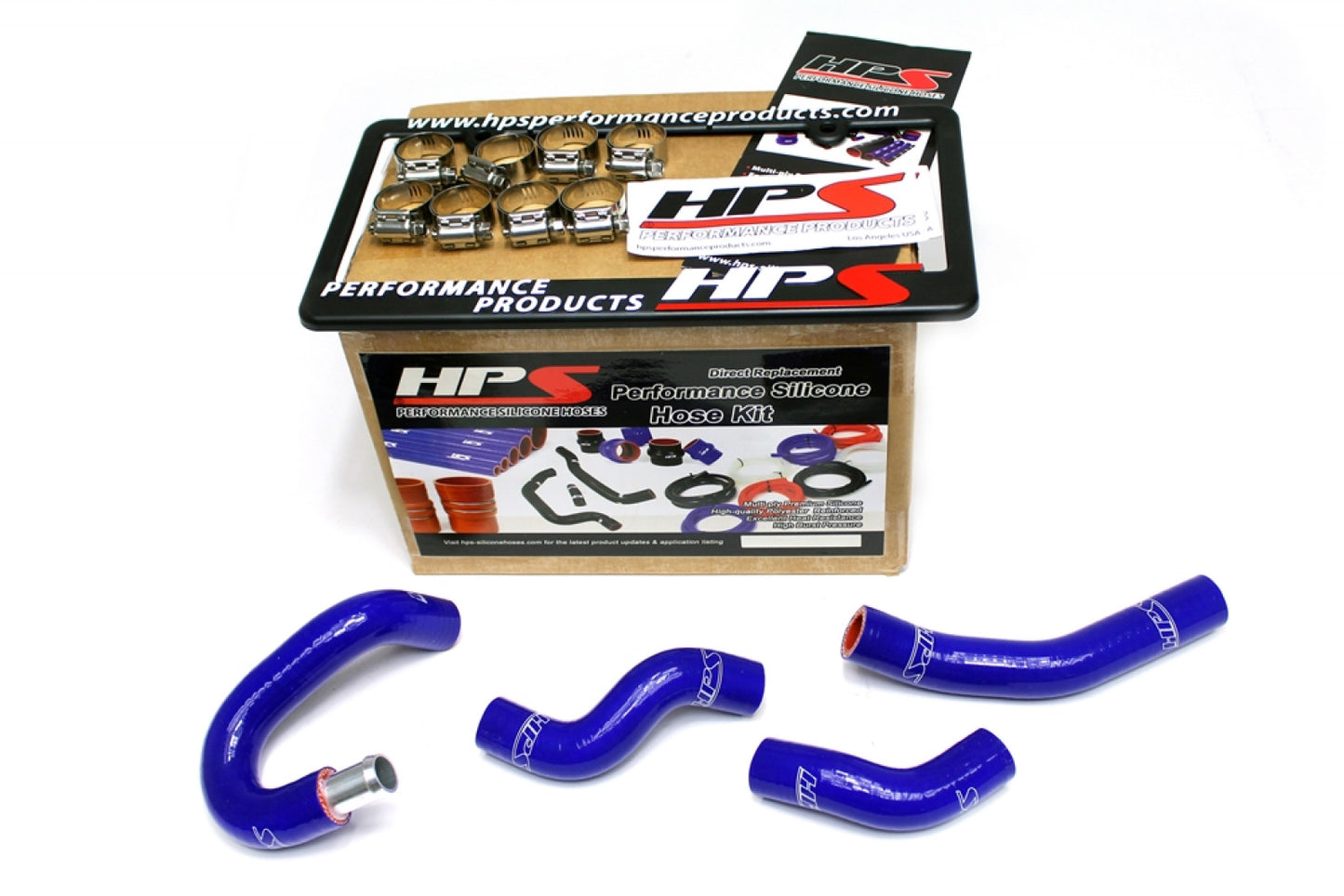 HPS Reinforced Red Silicone Heater Hose Kit (Nissan 350Z VQ35HR) - Rico's Garage