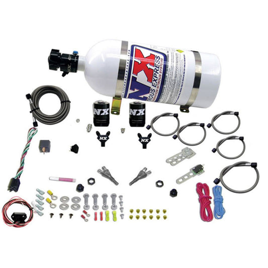 Nitrous Express Nissan / Infinity Dual Nozzle (35-150Hp) W/ 10Lb Bottle - Rico's Garage