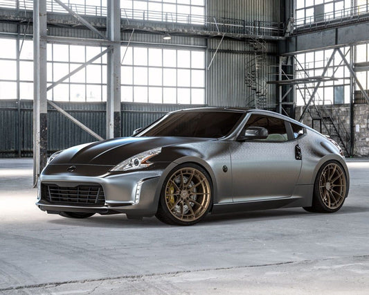 VR Forged D03-R Wheel Package Nissan 370Z 350Z 19x9.5 19x10.5 Satin Bronze - Rico's Garage