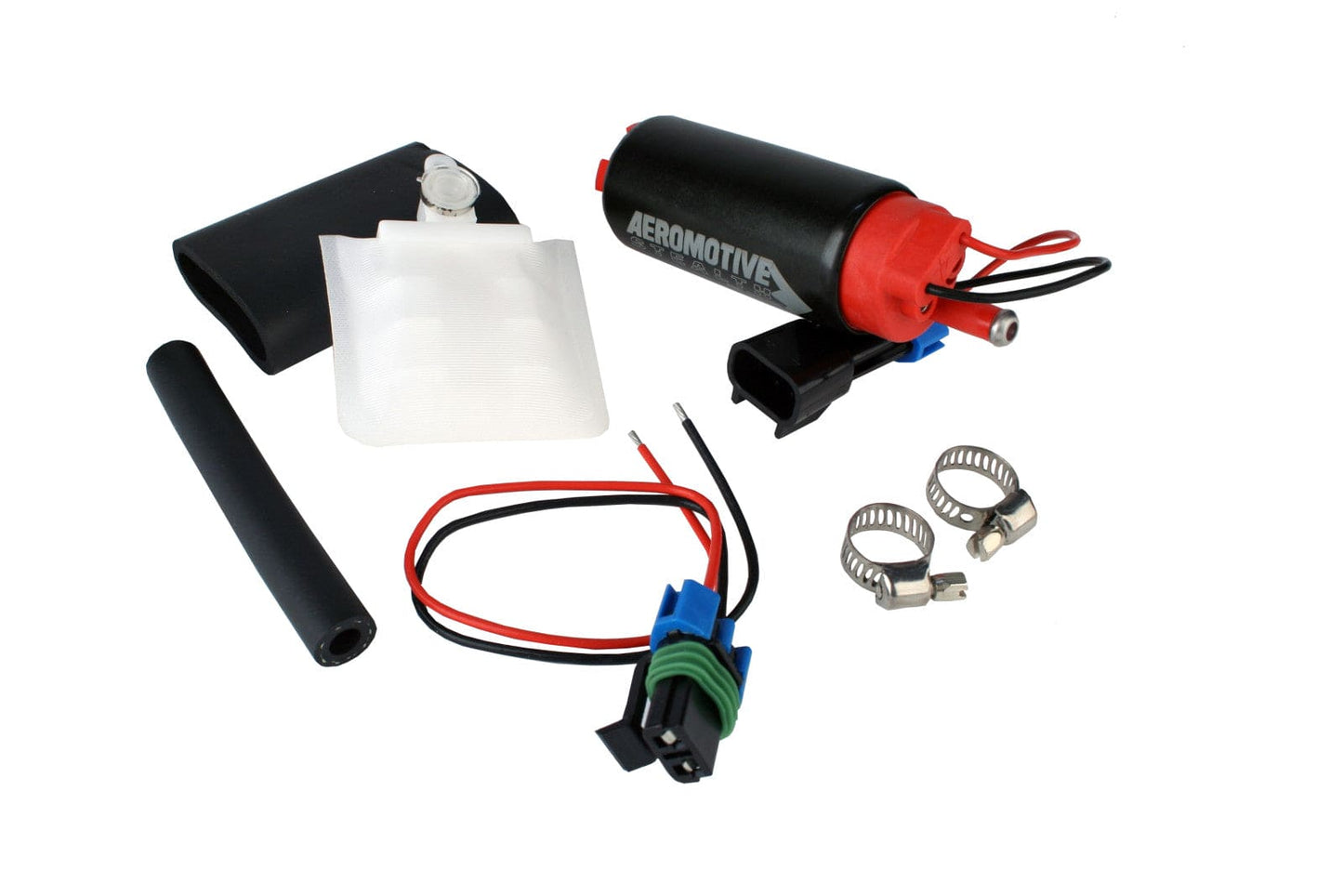 Aeromotive Fuel Pump, E85, Offset Inlet - Inlet inline w/ outlet, 340lph (This item will supersede P/N 11142) - Rico's Garage