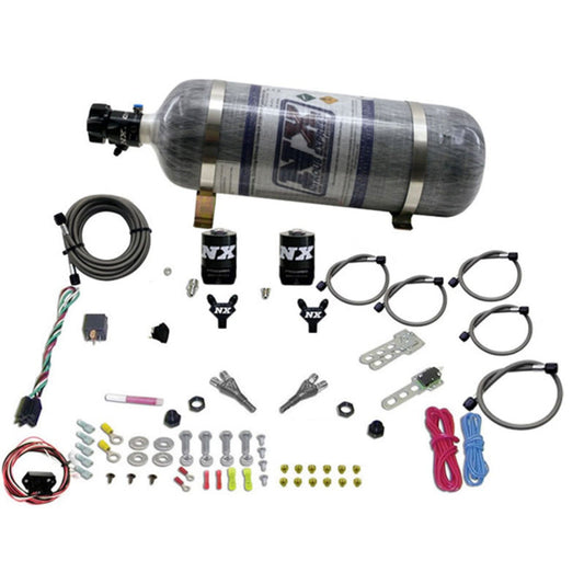 Nitrous Express Nissan / Infinity Dual Nozzle (35-150Hp) W/ Composite Bottle - Rico's Garage