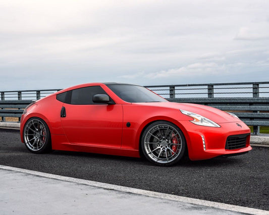 VR Forged D03-R Wheel Package Nissan 370Z 350Z 19x9.5 19x10.5 Hyper Black - Rico's Garage