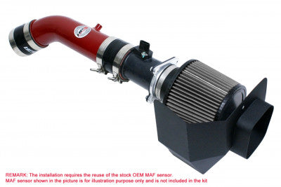 HPS Ram Air Intake + Heat Shield - Red (VQ35DE) - Rico's Garage