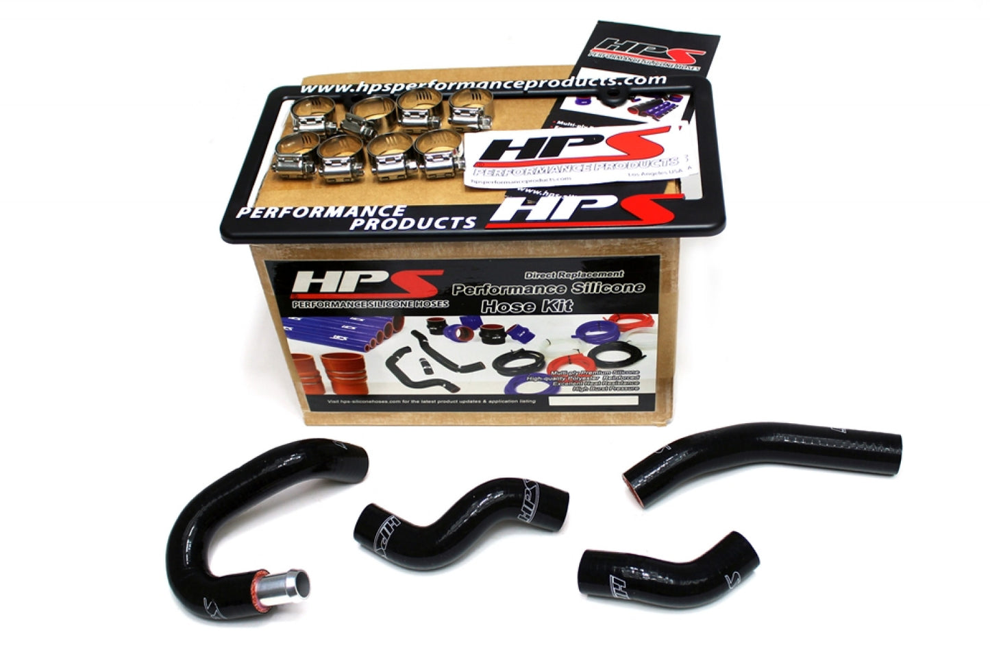 HPS Reinforced Black Silicone Heater Hose Kit Coolant (Nissan 350Z VQ35HR) - Rico's Garage