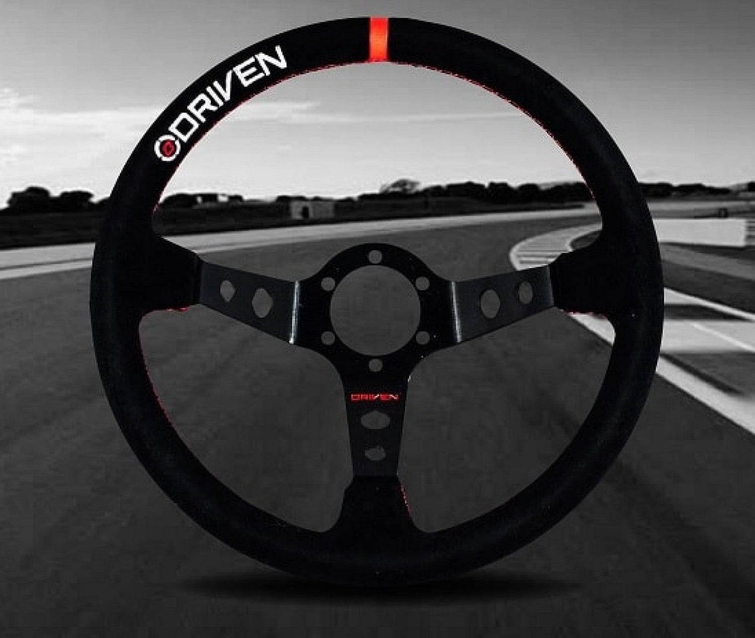 DRIVEN Motorsport 13.5″ Deep Dish Steering Wheel - Rico's Garage
