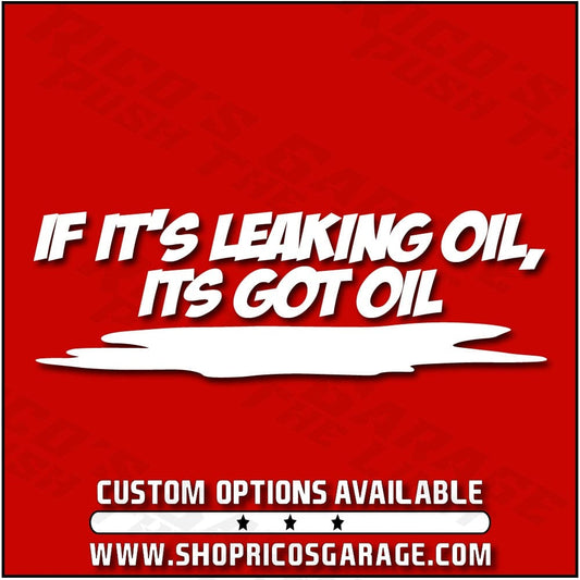 Leaking Oil Decal - Rico's Garage