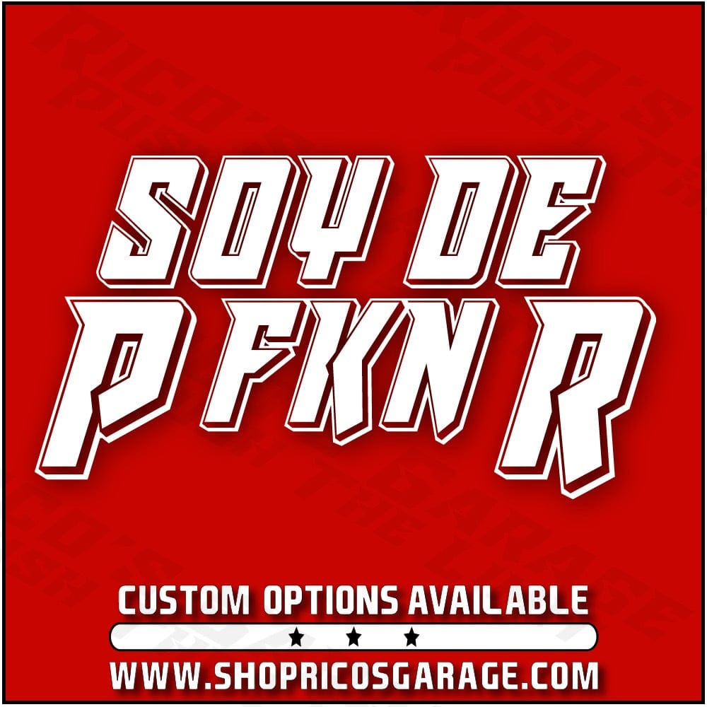 Yo Soy De PR PFKNR Vinyl Decal - Rico's Garage