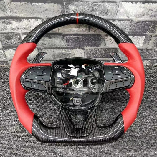 Carbon Fiber Steering Wheel (Charger | Challenger) - Rico's Garage