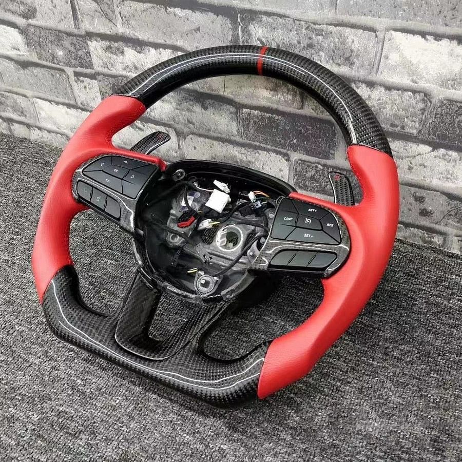 Carbon Fiber Steering Wheel (Charger | Challenger) - Rico's Garage