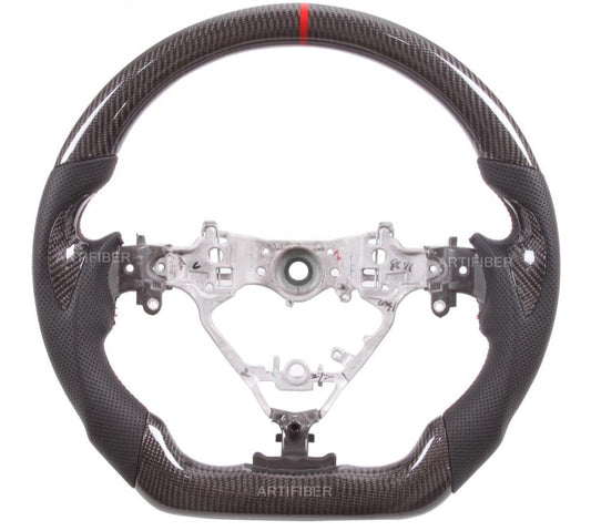 Carbon Fiber Steering Wheel / Red Stripe (Supra A90 MK5) - Rico's Garage