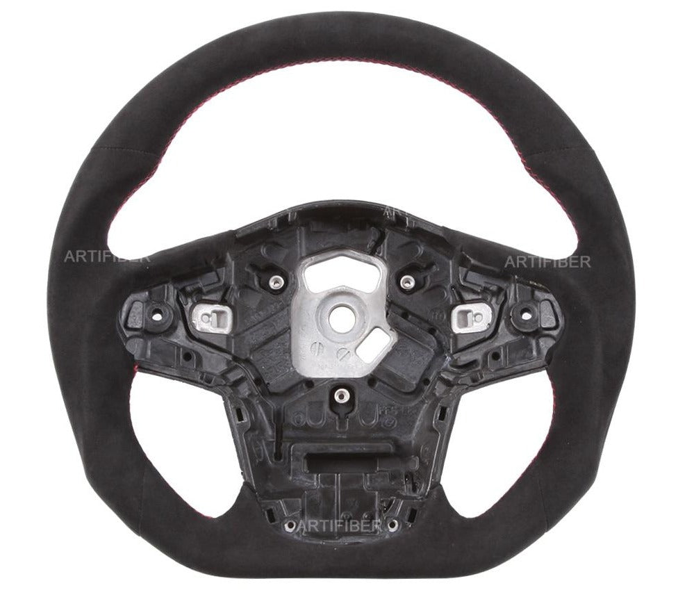 Black Suede Steering Wheel (Supra A90 MK5) - Rico's Garage