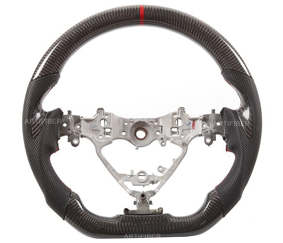 Carbon Fiber Steering Wheel Red Stripe (Supra A90 MK5) - Rico's Garage