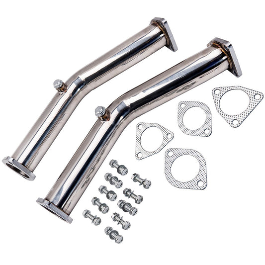 Stainless Steel Test Pipes (350Z | G35 | VQ35DE) - Rico's Garage