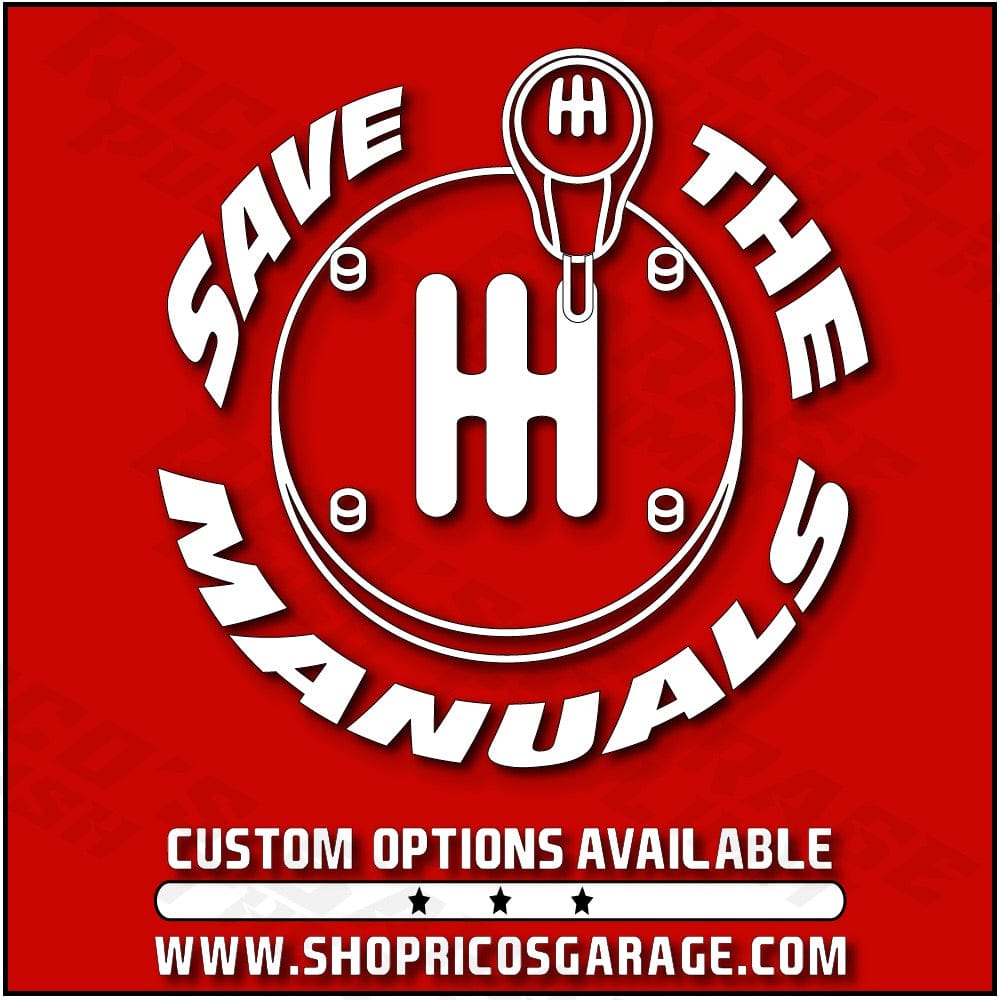 Save The Manuals Decal - Rico's Garage