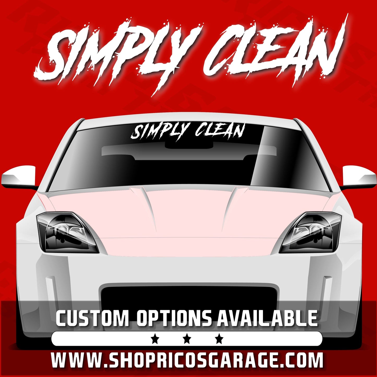 Simply Clean Vinyl Windshield Banner Decal - Custom Vinyl Decals and ...