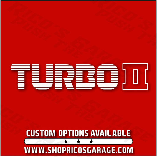 Mazda Rx-7 Turbo II Vinyl Decal - Rico's Garage